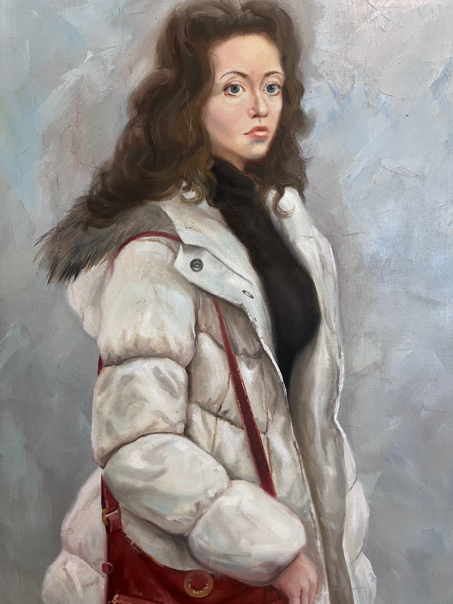 Original Oil Painting "Student" by A. Morozov-Ussuriysky – Realist Portrait