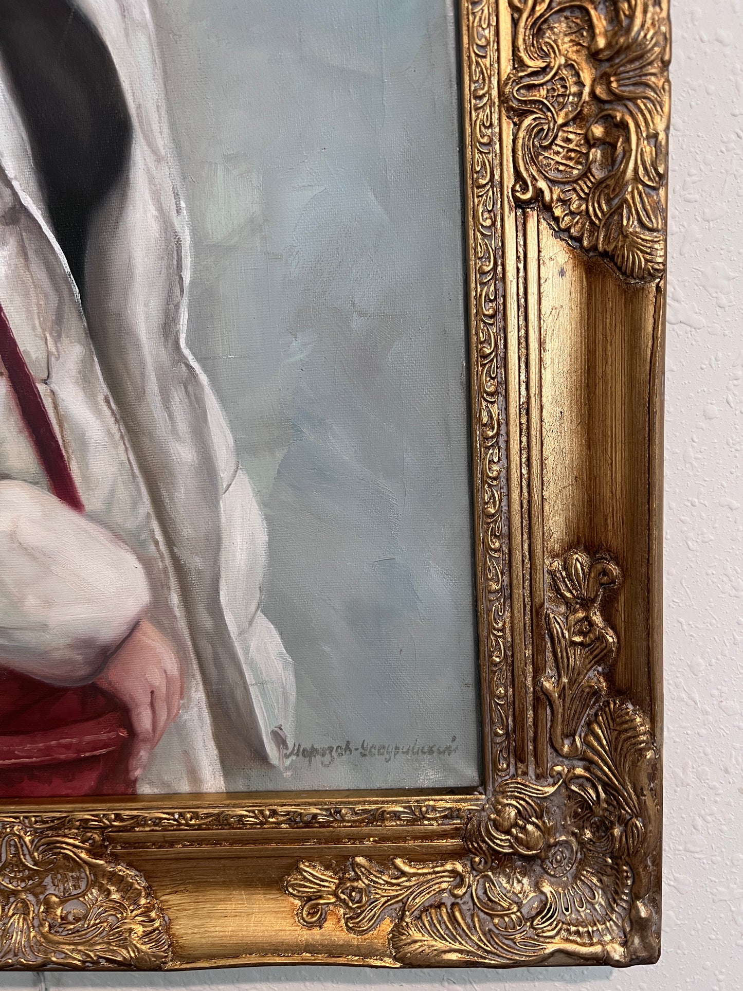 Original Oil Painting "Student" by A. Morozov-Ussuriysky – Realist Portrait