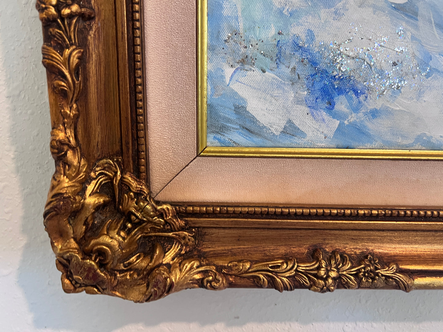 Winter Troika Ride – Original Oil Painting by Max Shekhter (b. 1938) Gold Frame