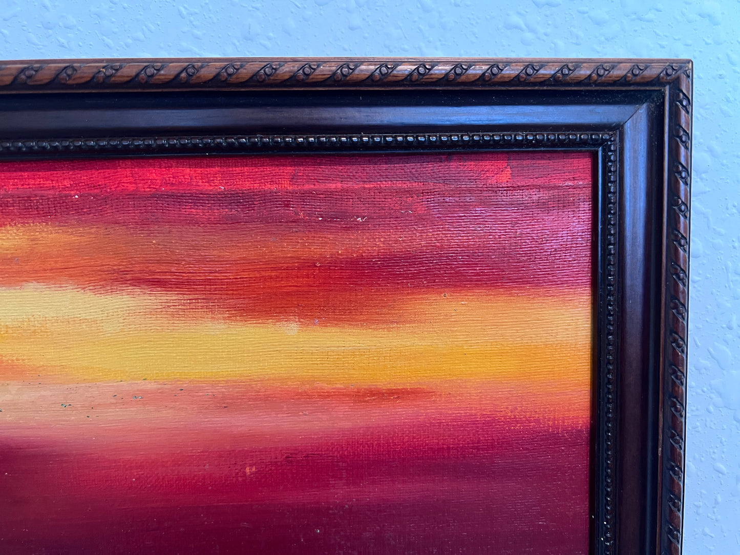 Sunset Contemplation – Original Oil Painting by Unknown Russian Artist, Portrait