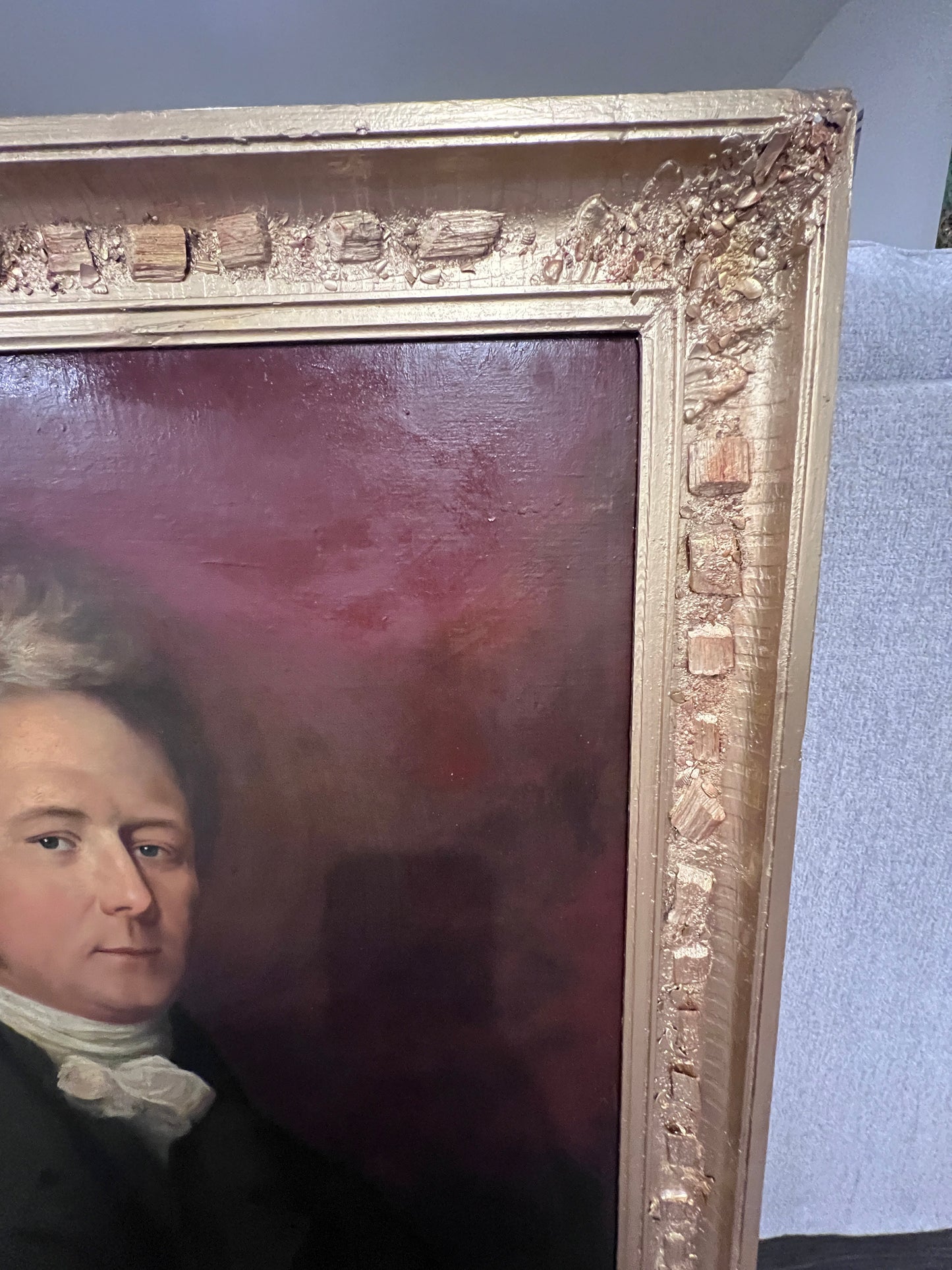 Original Antique 19c. Oil Painting "Rev. Richard Coytmor Howard" – 1823 Portrait
