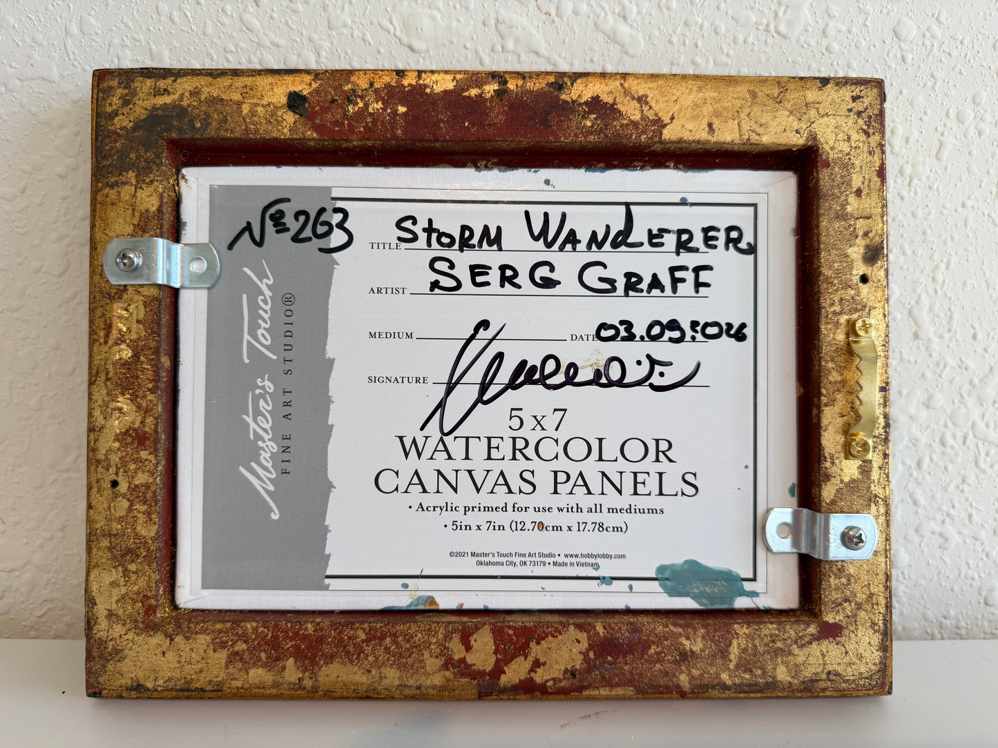 Serg Graff “Storm Wanderer” Original Art, Fantasy Ship Seascape Nautical Art COA