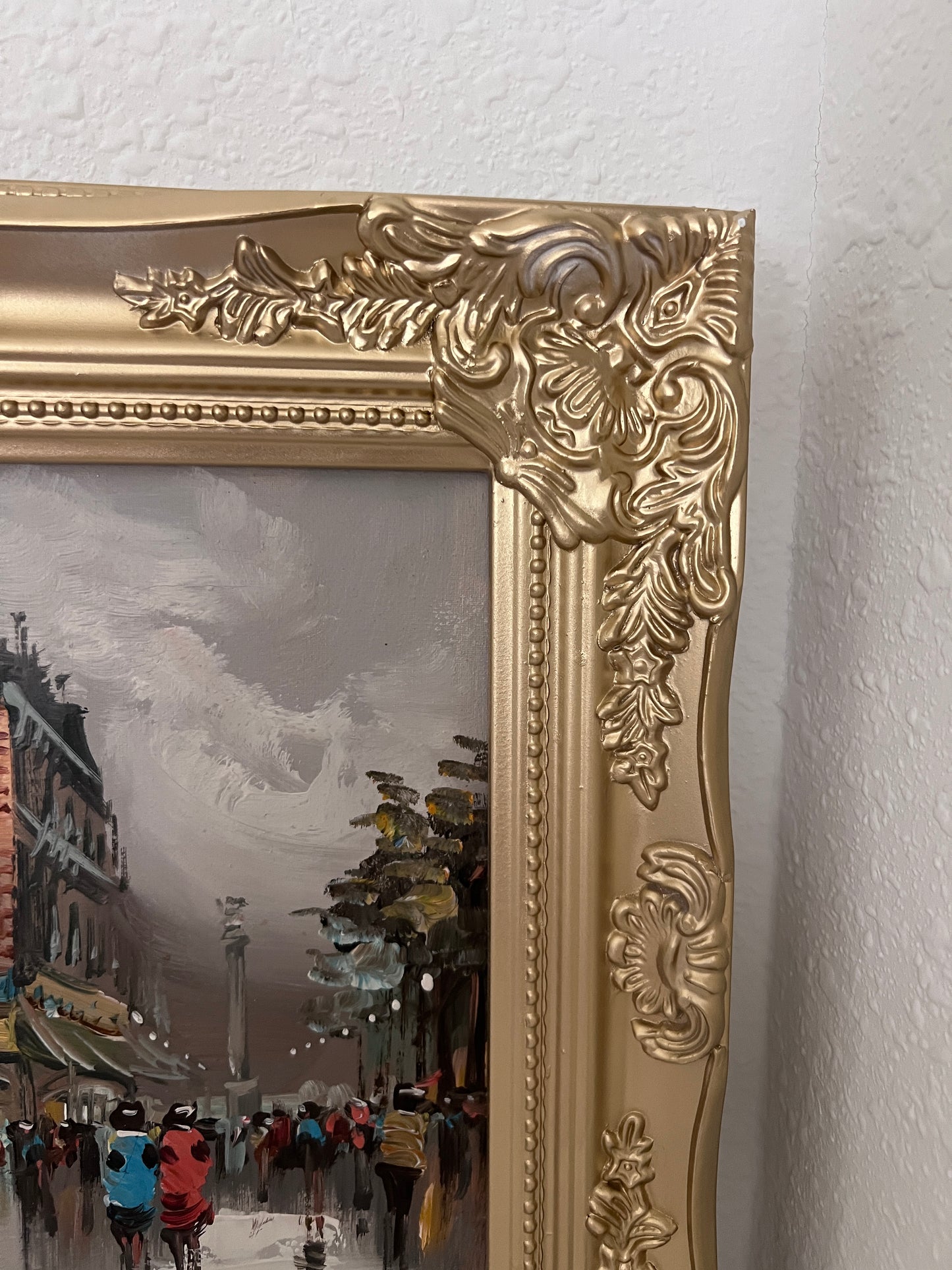 Original Oil Painting On Canvas Listed Artist Antonio De Vity (1901-1993) Paris