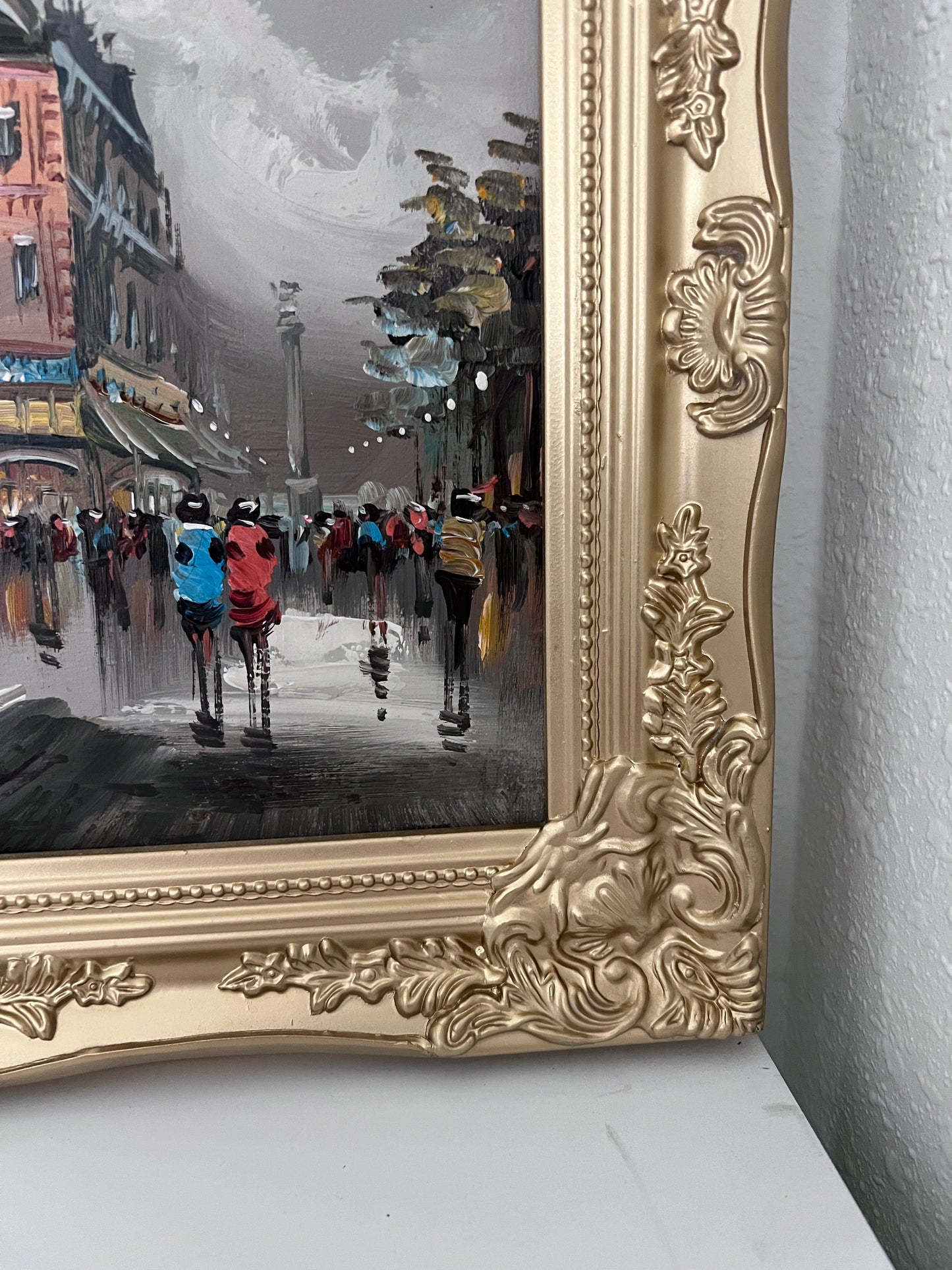 Original Oil Painting On Canvas Listed Artist Antonio De Vity (1901-1993) Paris