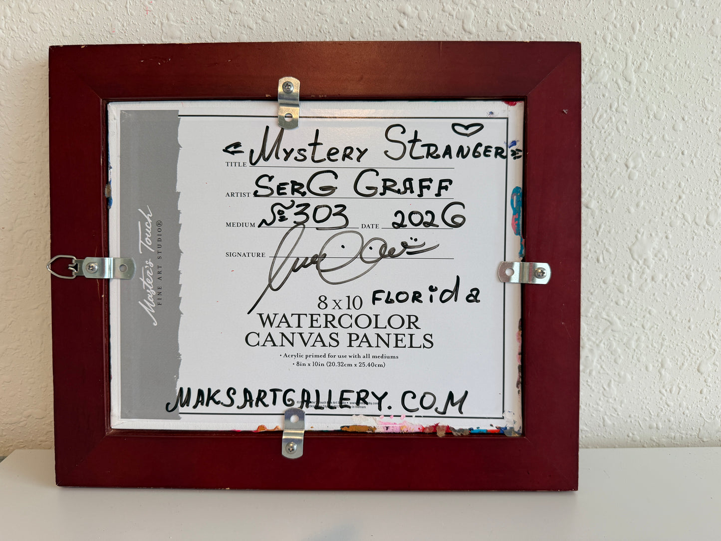 Serg Graff Set of 3 Artworks "Masks Off", "Mystery Stranger", Finding Clown"
