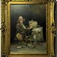 19th/20th century American school Antique oil painting on canvas, Portrait
