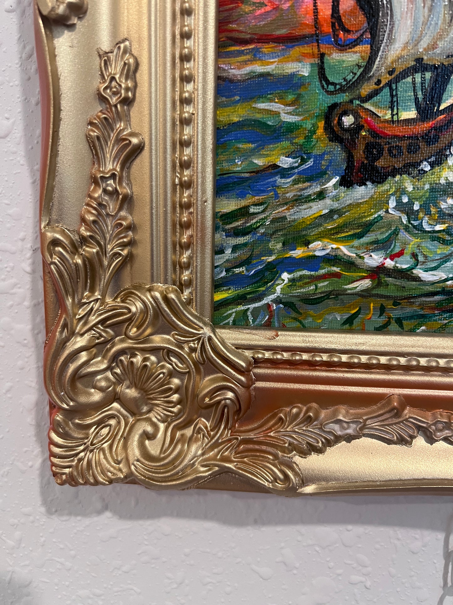 Original Acrylic painting by Serg Graff, Seascape Titled "Odyssey" , COA