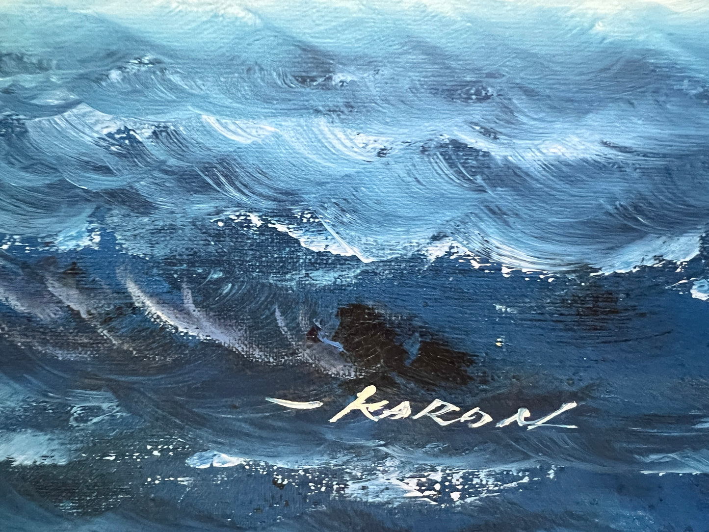 Seascape Original Oil Painting Tall Ship by Karon | Nautical Maritime Wall Art