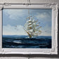 Listed Artist Hewett JACKSON 1914-2007, seascape Original oil painting on canvas