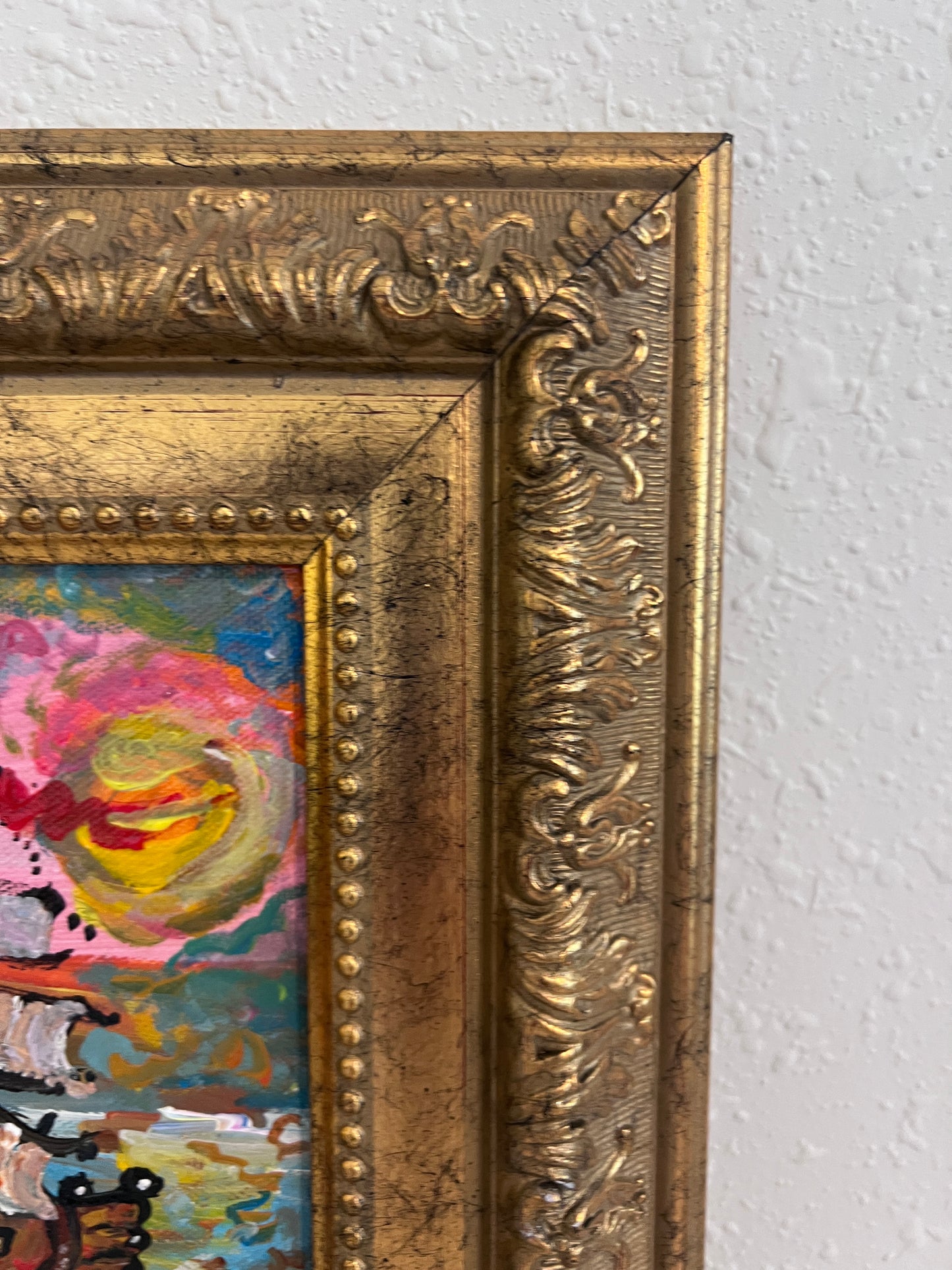 Serg Graff Original “Lamara” Ship Painting | Gold Ornate Frame | Nautical