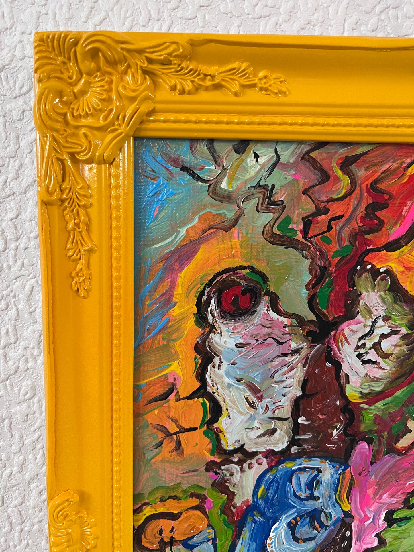 Original Abstract Painting on Canvas "Jump into the Painting" by Serg Graff COA