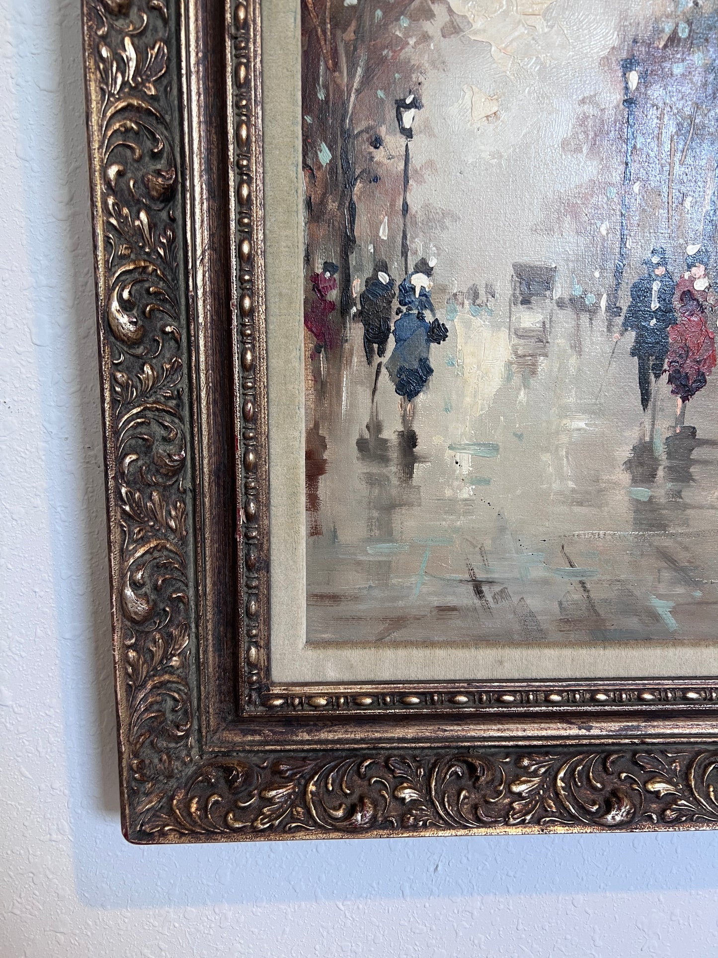 Large Original Painting On Canvas, Listed Artist Antonio De Vity (1901-1993)