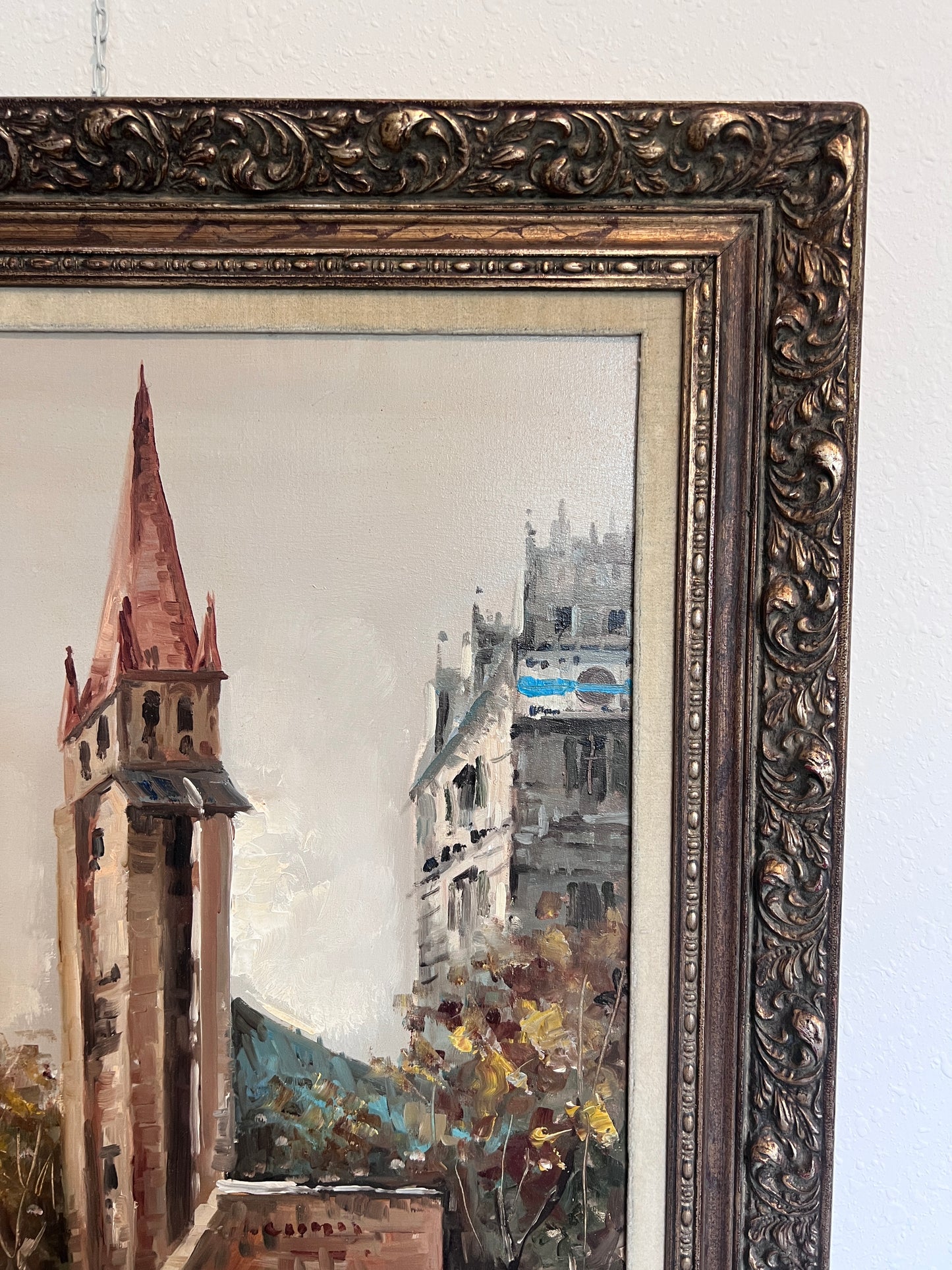 Large Original Painting On Canvas, Listed Artist Antonio De Vity (1901-1993)