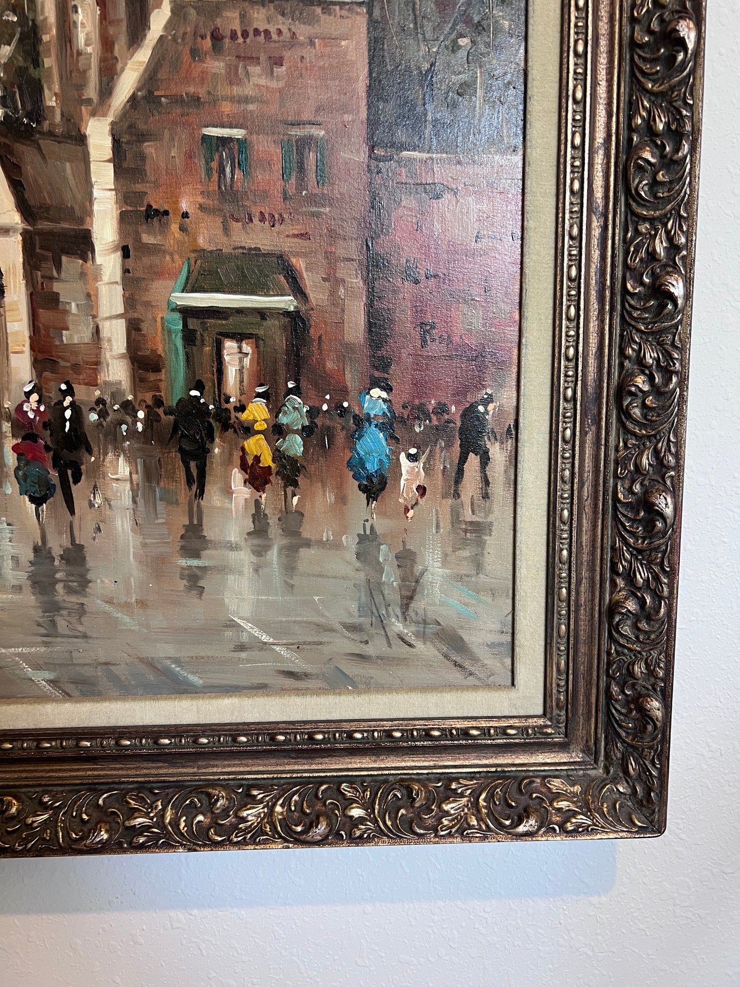 Large Original Painting On Canvas, Listed Artist Antonio De Vity (1901-1993)