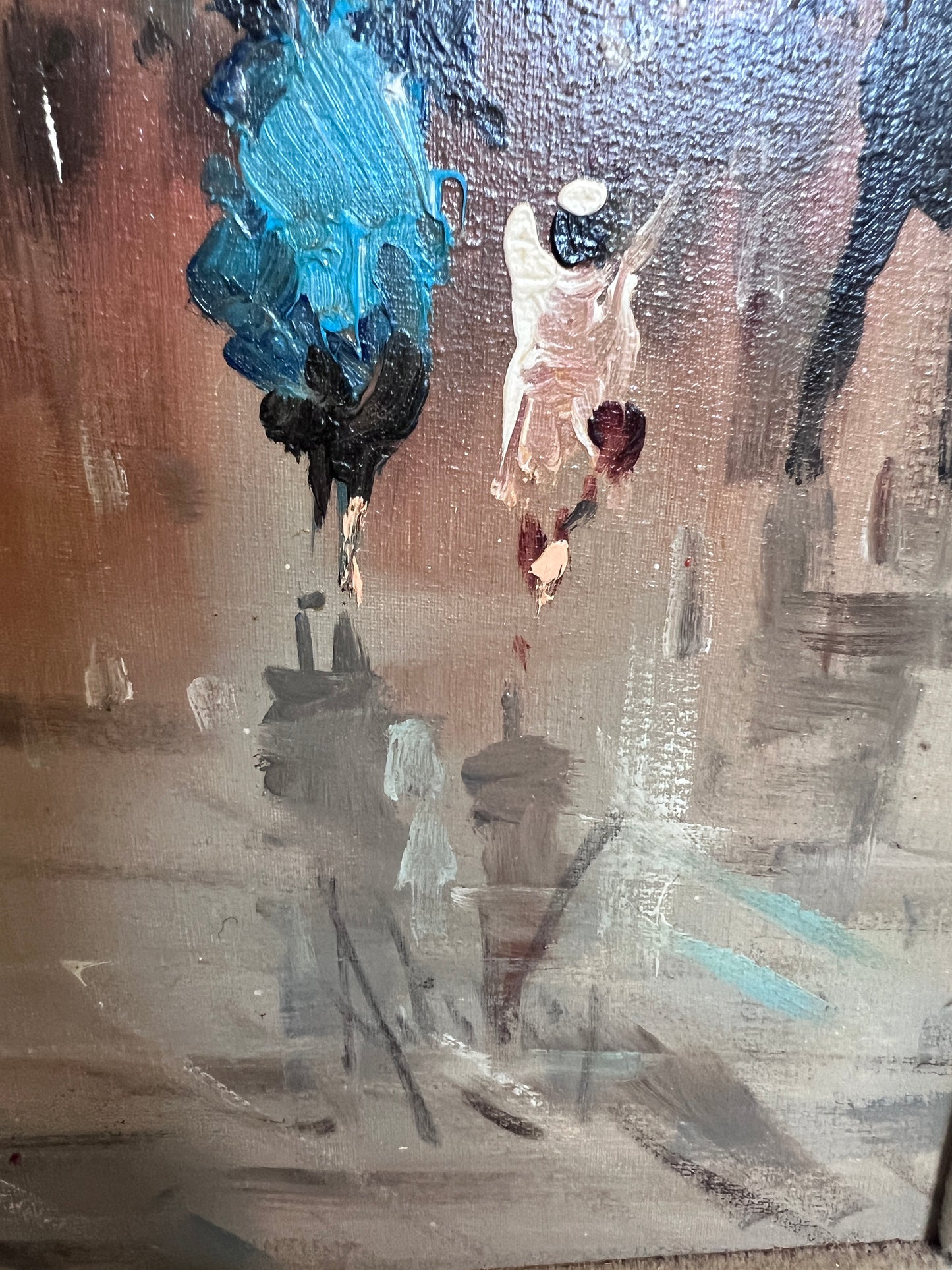 Large Original Painting On Canvas, Listed Artist Antonio De Vity (1901-1993)