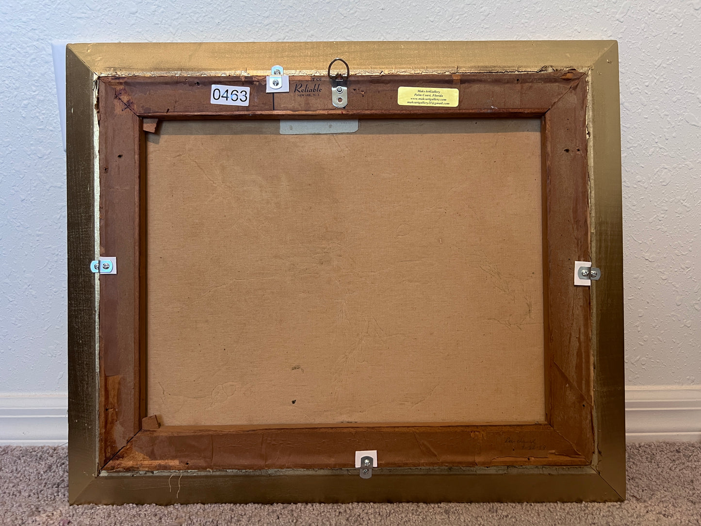 Luigi Cergoli Italian (20 с.) Lakeside Oil Painting Vintage Mediterranean Art