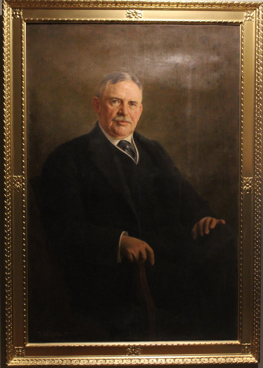 Famous German Artist Fedor Encke (1851-1936) Huge Antique oil painting on canvas