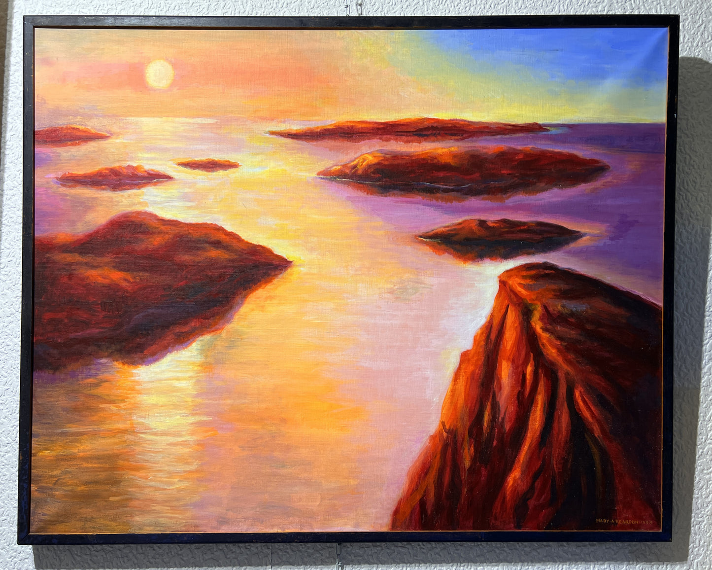 MARY REARDON (AMERICAN, 1912-2002) Vintage 1993 LG Original Painting on canvas