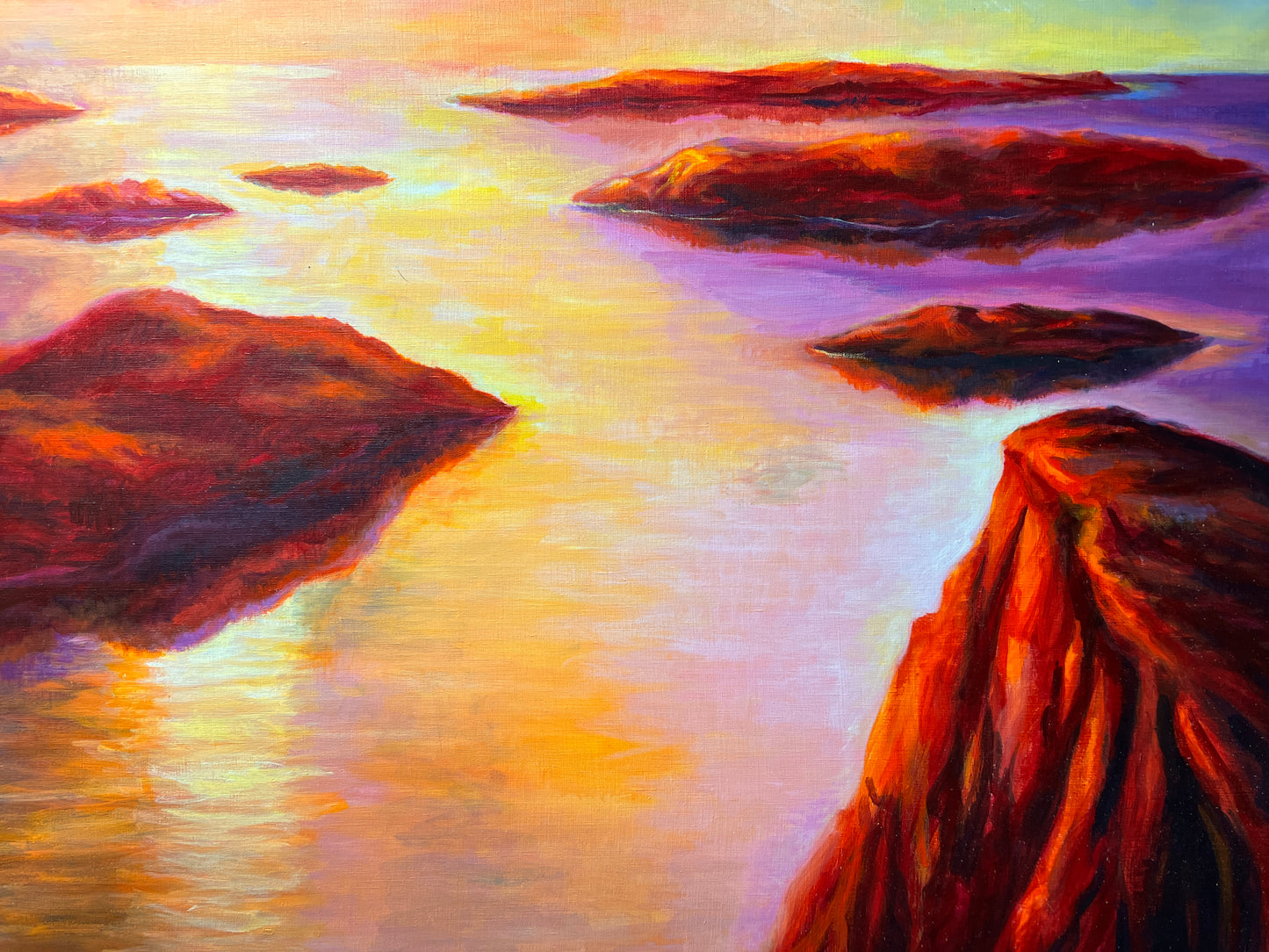 MARY REARDON (AMERICAN, 1912-2002) Vintage 1993 LG Original Painting on canvas
