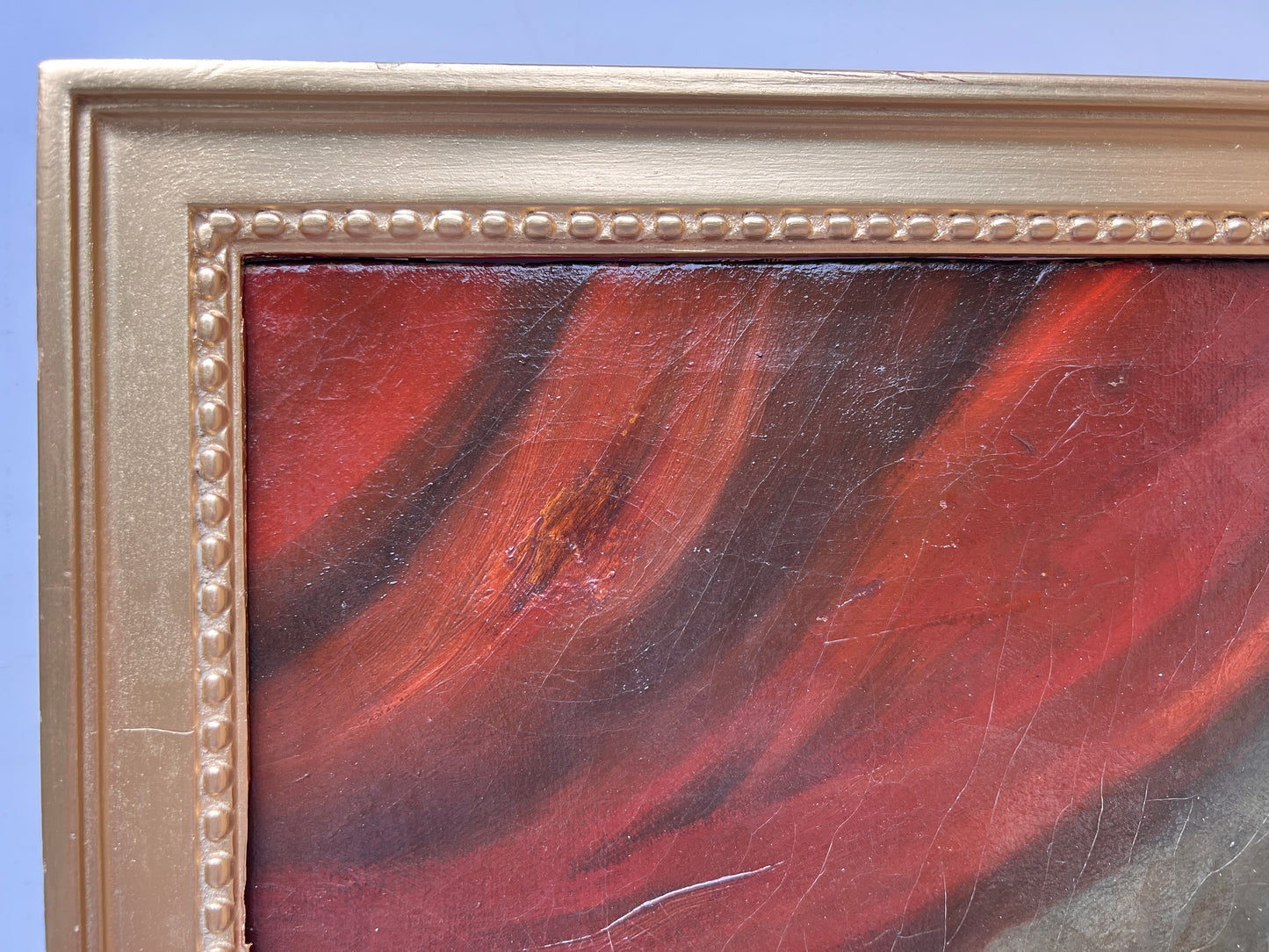 19 cent or earlier Signed Antique Original Oil Painting on canvas, Genre Scene