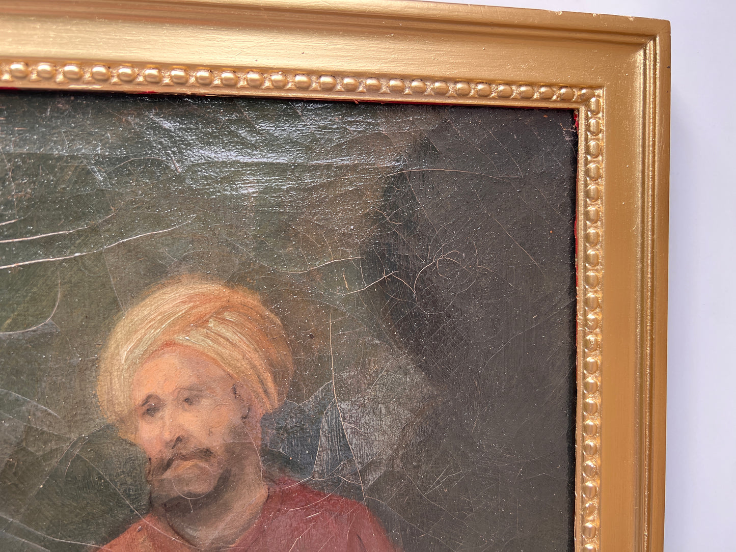 19 cent or earlier Signed Antique Original Oil Painting on canvas, Genre Scene