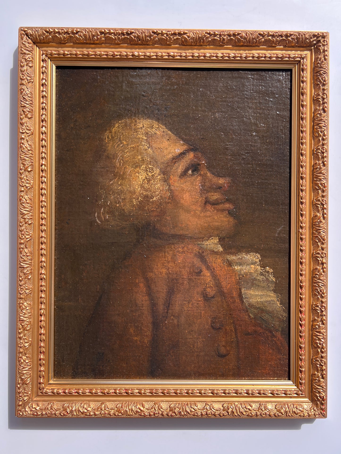 18th C, Original Oil on Canvas, Attrib. THOMAS PATCH (UK, 1725-1782),Caricature