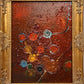 Abstract textured Painting on Canvas, Titled Air Balloons", Serg Graff, COA