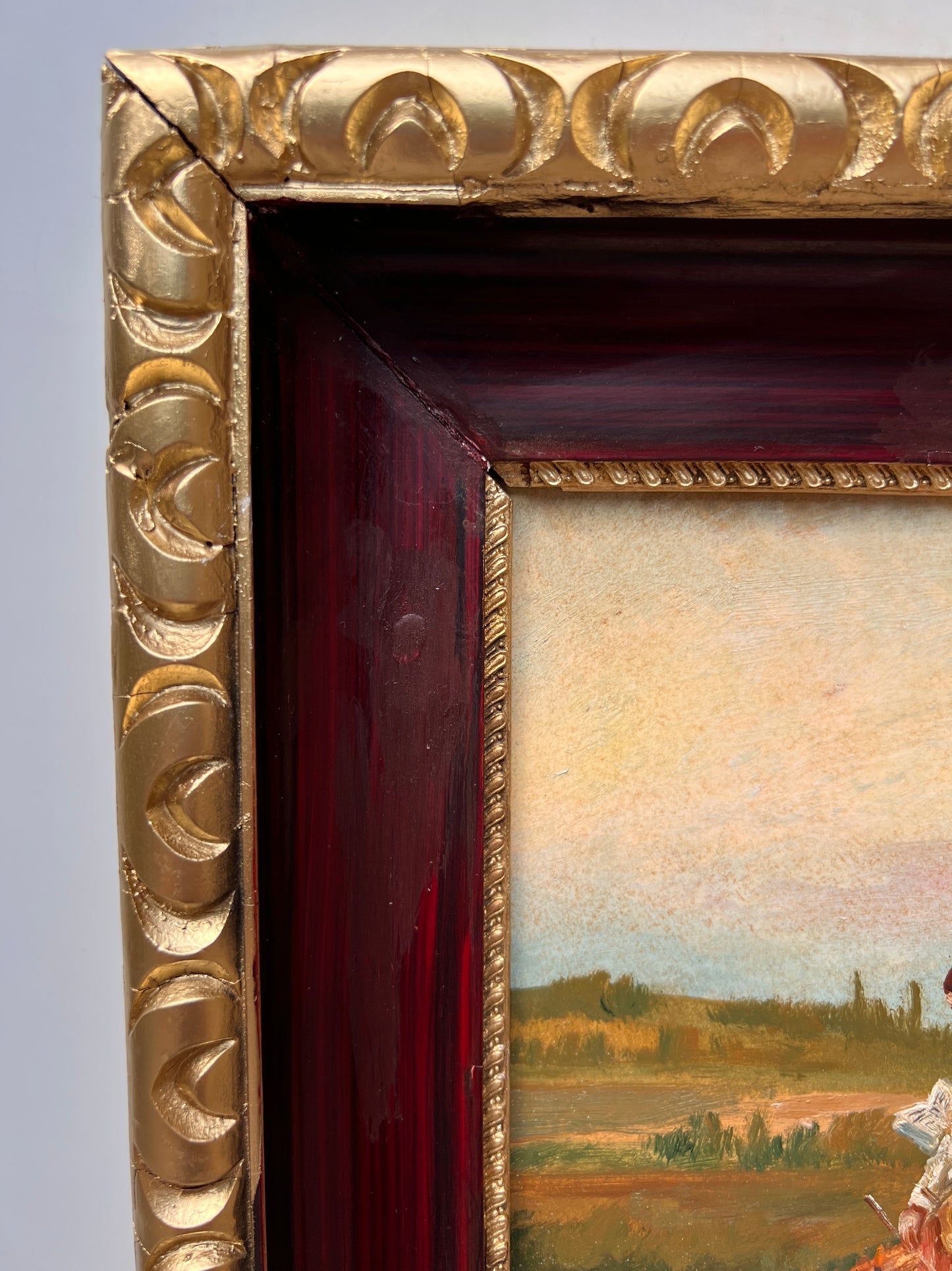 Listed American Artist Arthur Schneider (1866-1943 Antique Oil on board Painting