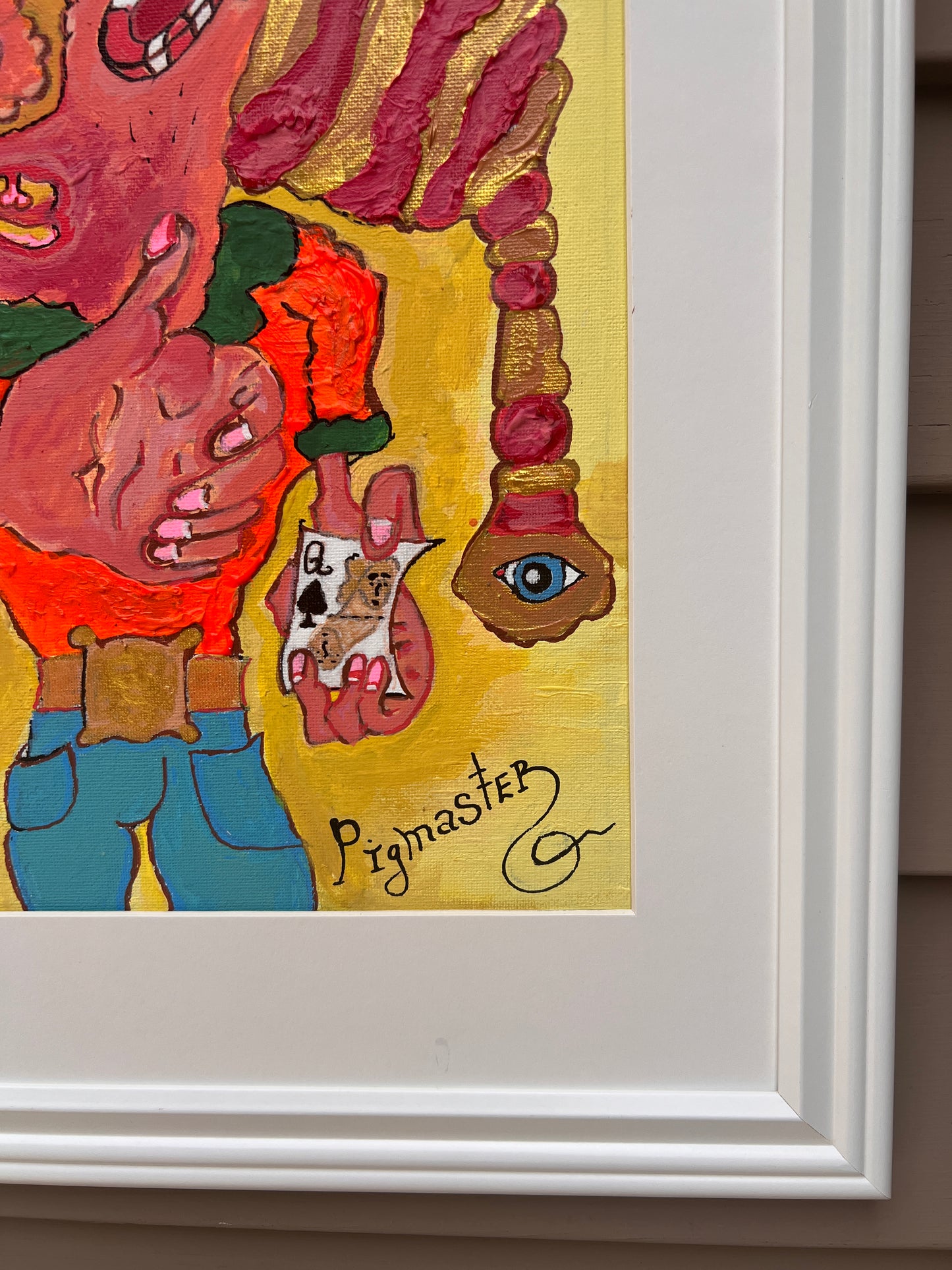Unique Painting on Board by Serg Graff "PigMaster". Please READ DESCRIPTION!
