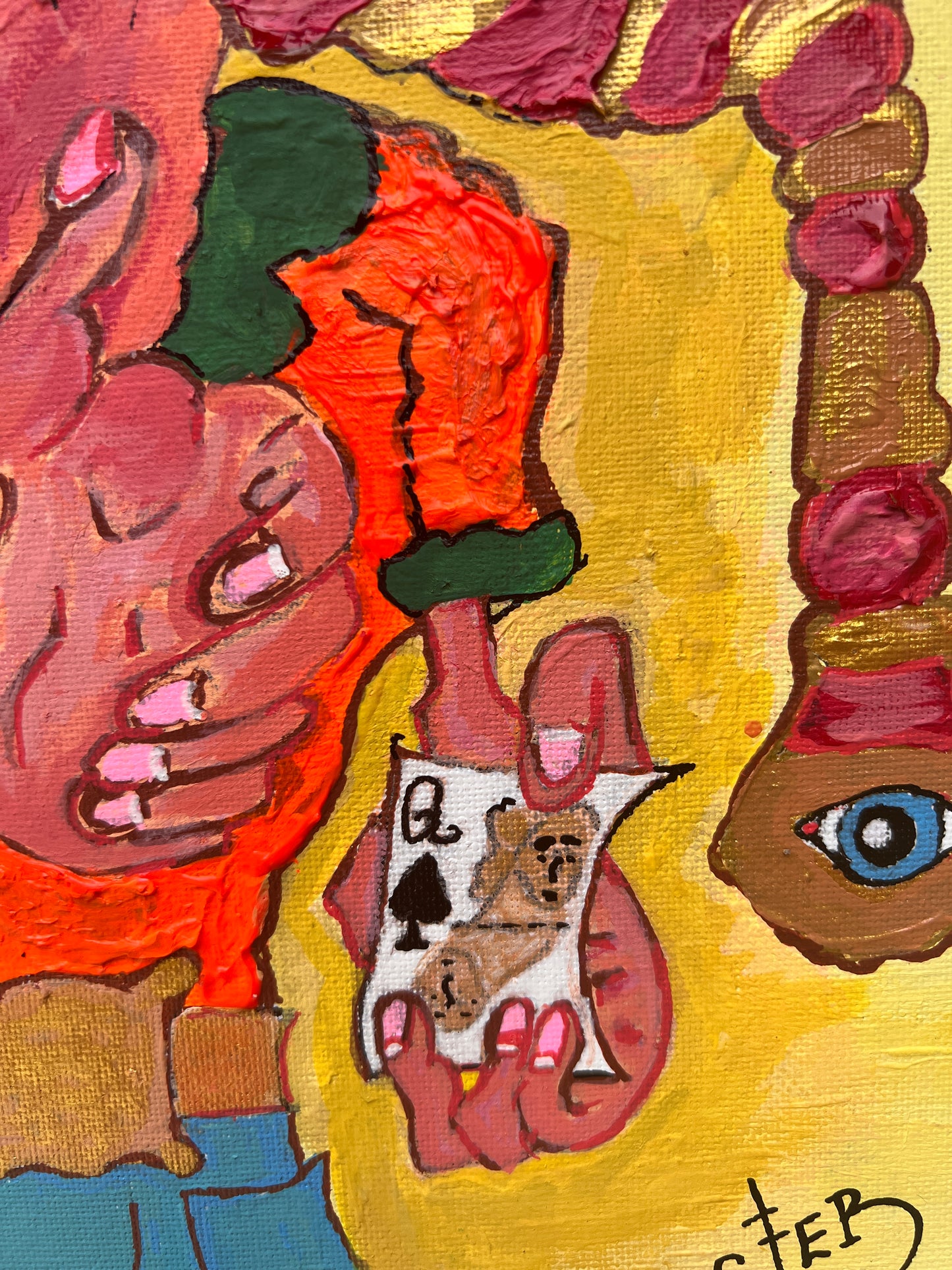 Unique Painting on Board by Serg Graff "PigMaster". Please READ DESCRIPTION!