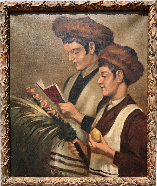 Famous Hungarian-Jewish Artist Zoltan Szemerey 1908-2009 Oil painting on canvas
