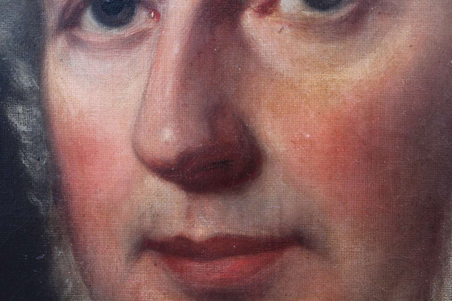 Listed Artist Samuel West (1810-1867) Antique oil on canvas, Dated 1860,Portrait