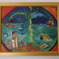 Original oil painting on canvas, Moby Dick scene, signed S.Graff, COA