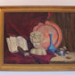 Vintage Still Life oil painting on canvas, Framed, Signed