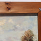 Vintage oil painting on canvas, Rural Landscape, signed R.David, framed