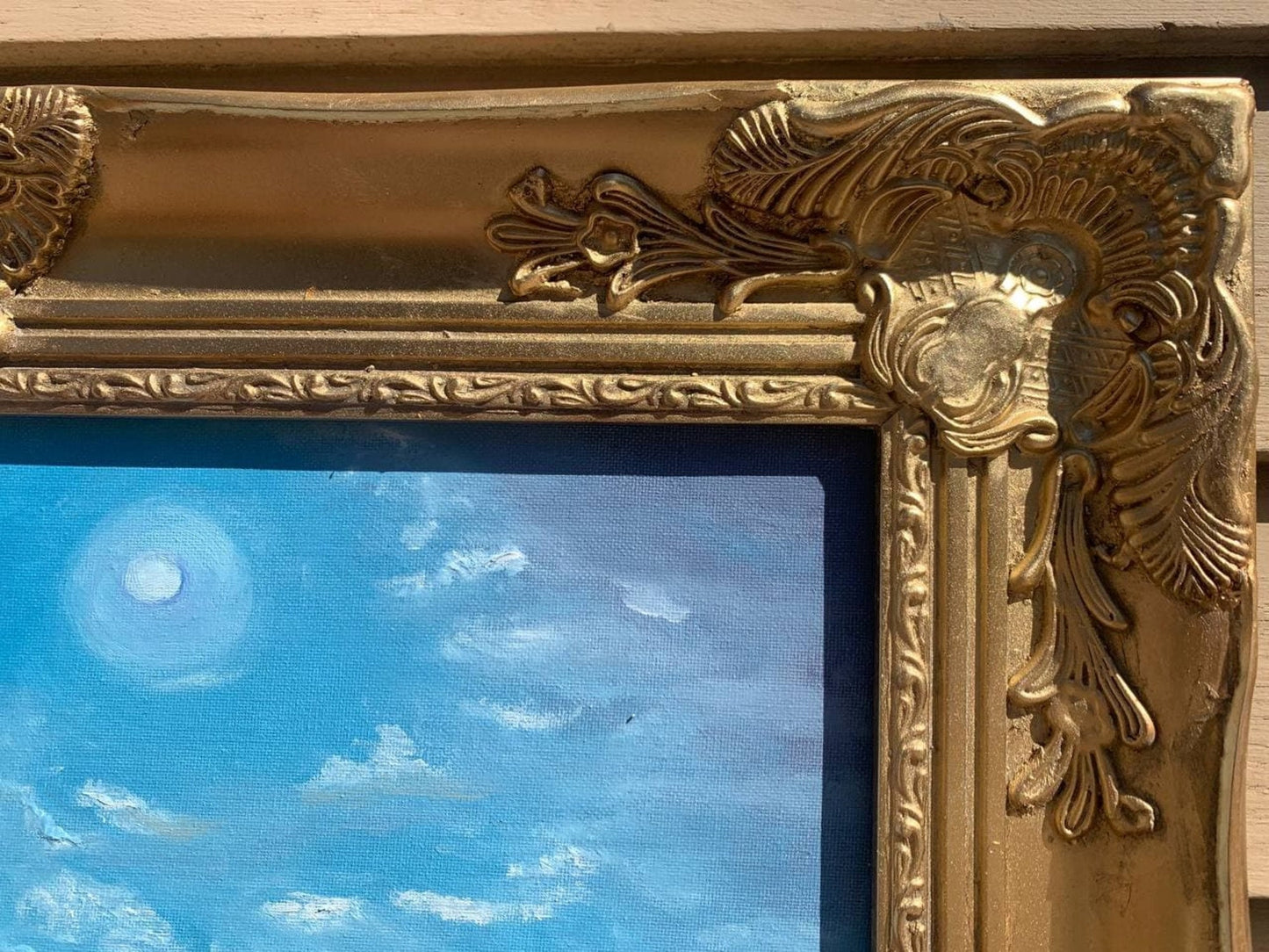 Original Oil Painting "Loneliness" by Serg Graff – Sailboat at Sea in Moonlight