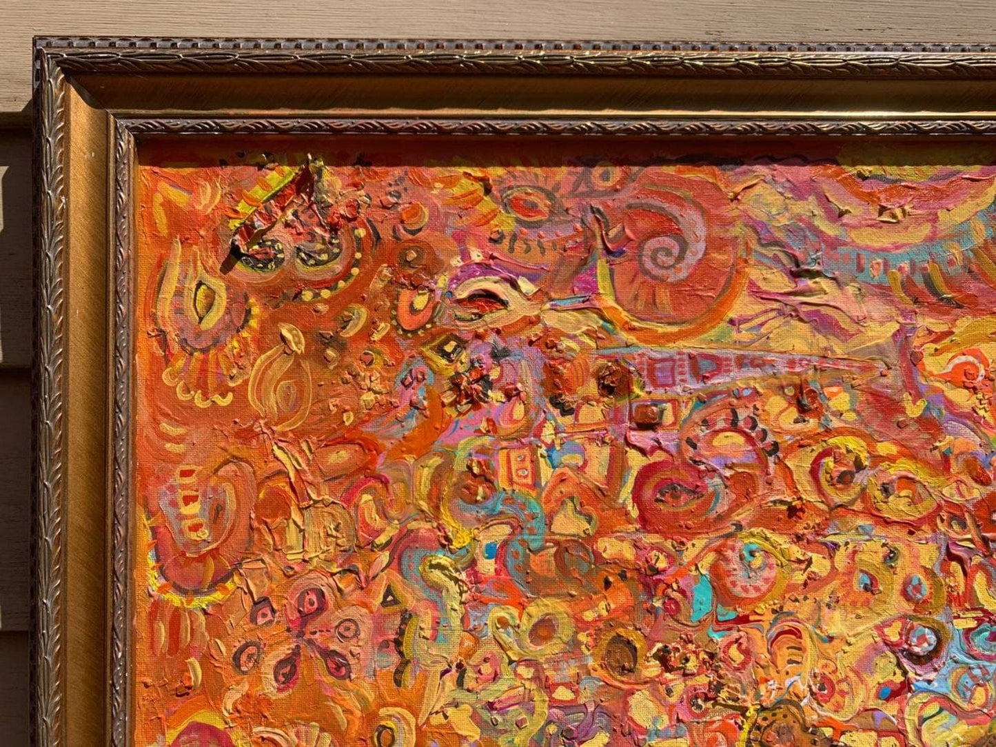 Serg Graff Abstract Original Painting “Forgotten Brushes” 2021, Framed COA