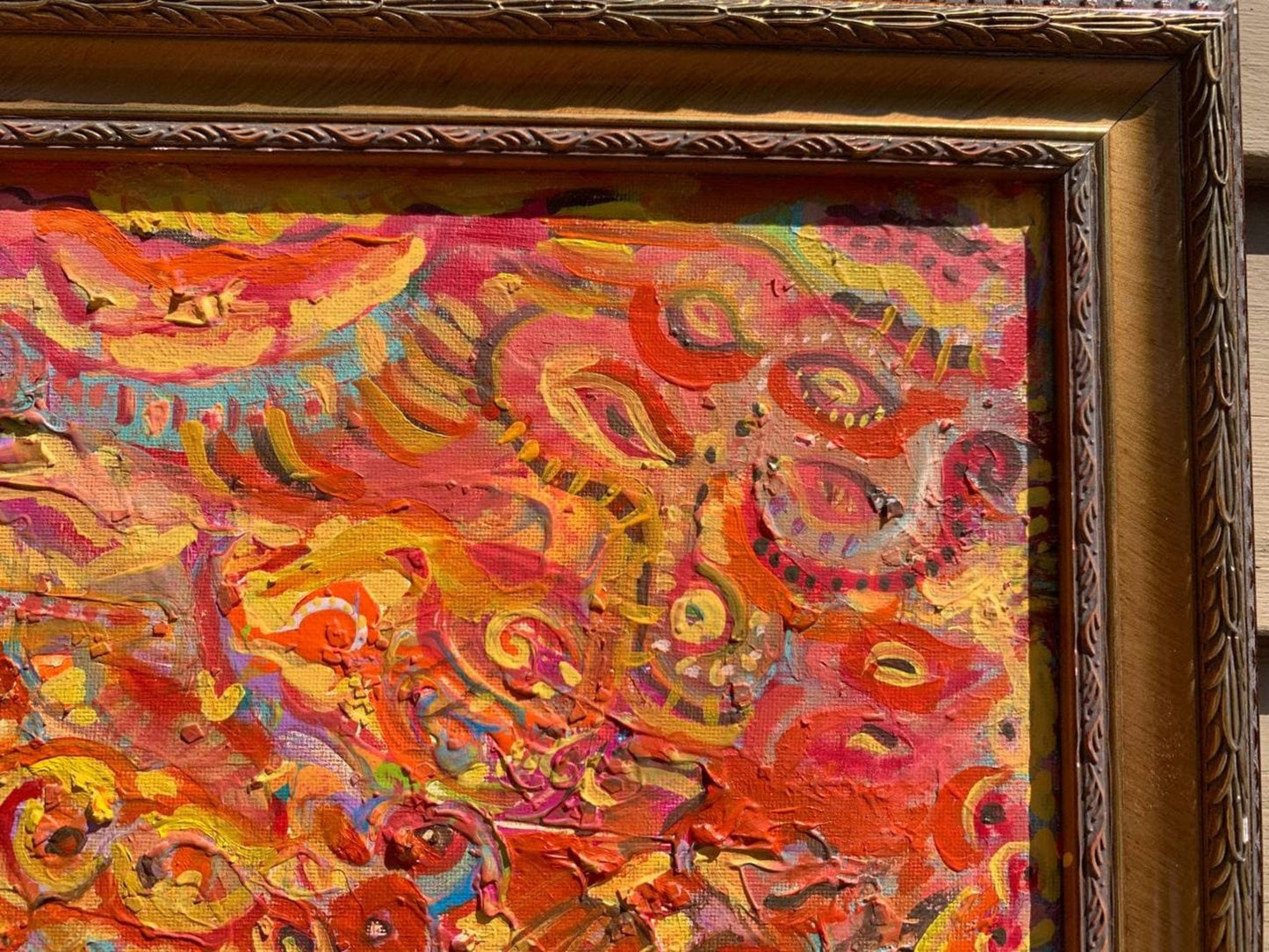 Serg Graff Abstract Original Painting “Forgotten Brushes” 2021, Framed COA