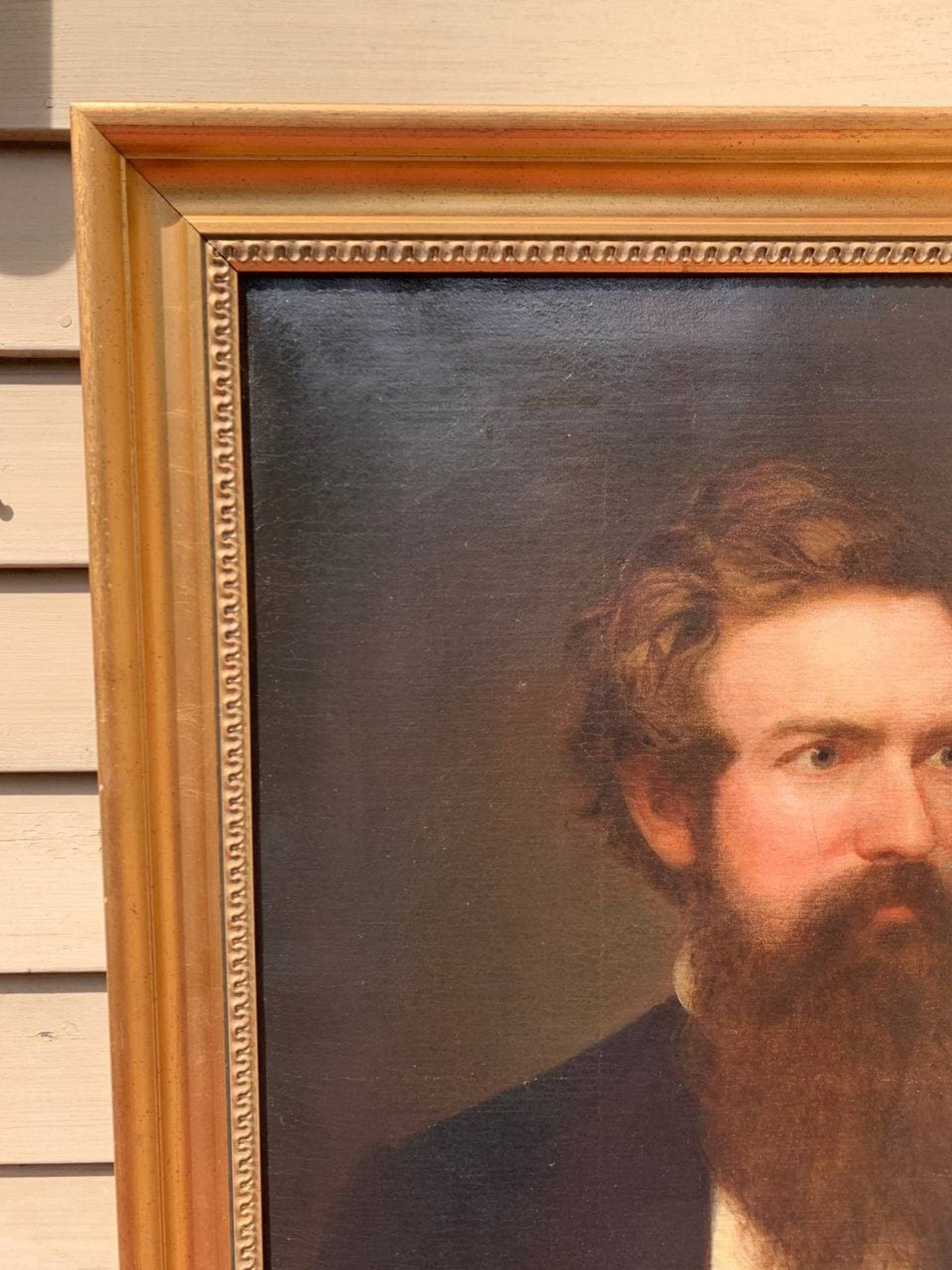 ORIGINAL 1860 Famous American Artist Henry Peters Gray (1819-1877) antique oil on canvas, portrait