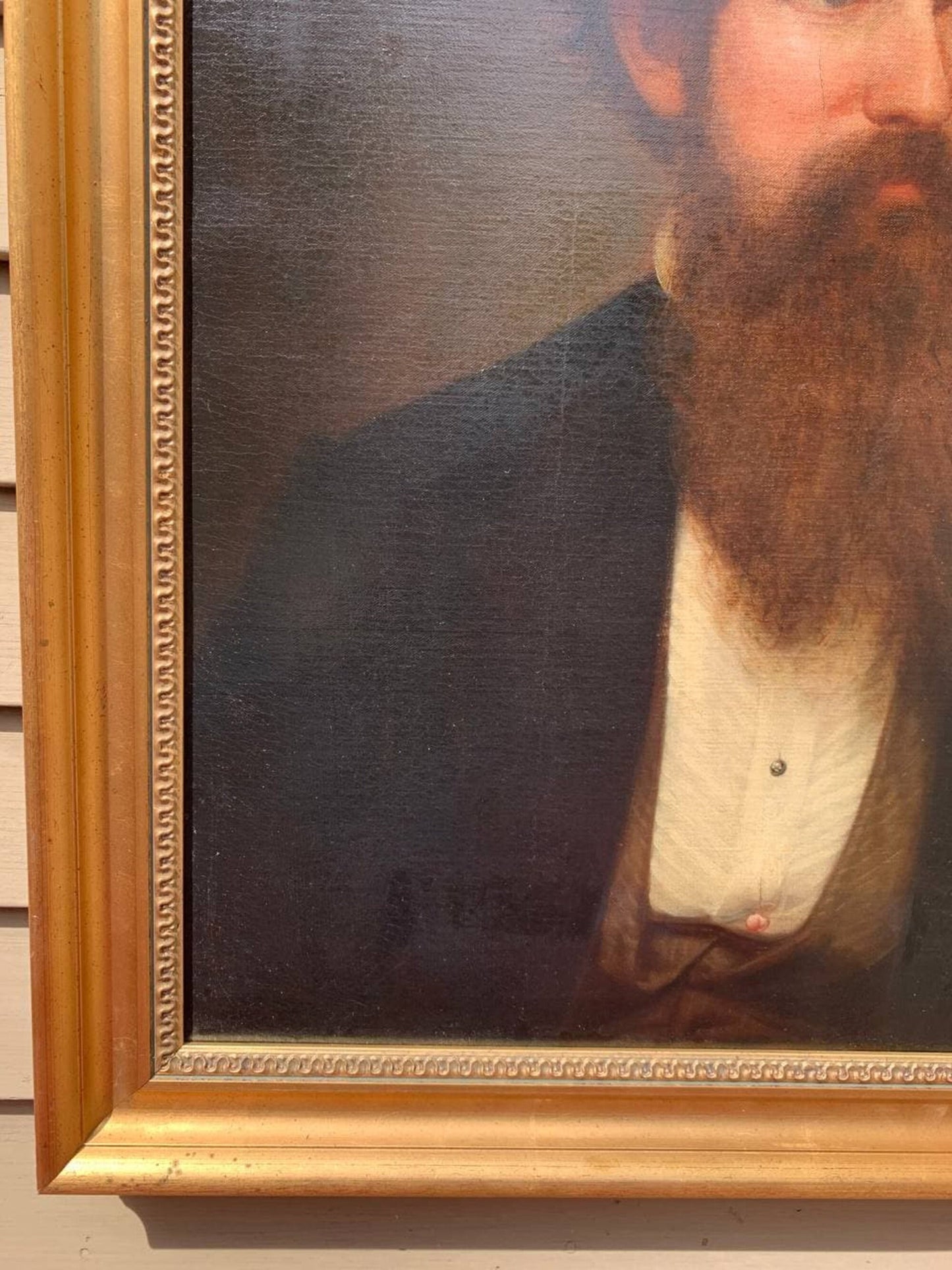 ORIGINAL 1860 Famous American Artist Henry Peters Gray (1819-1877) antique oil on canvas, portrait