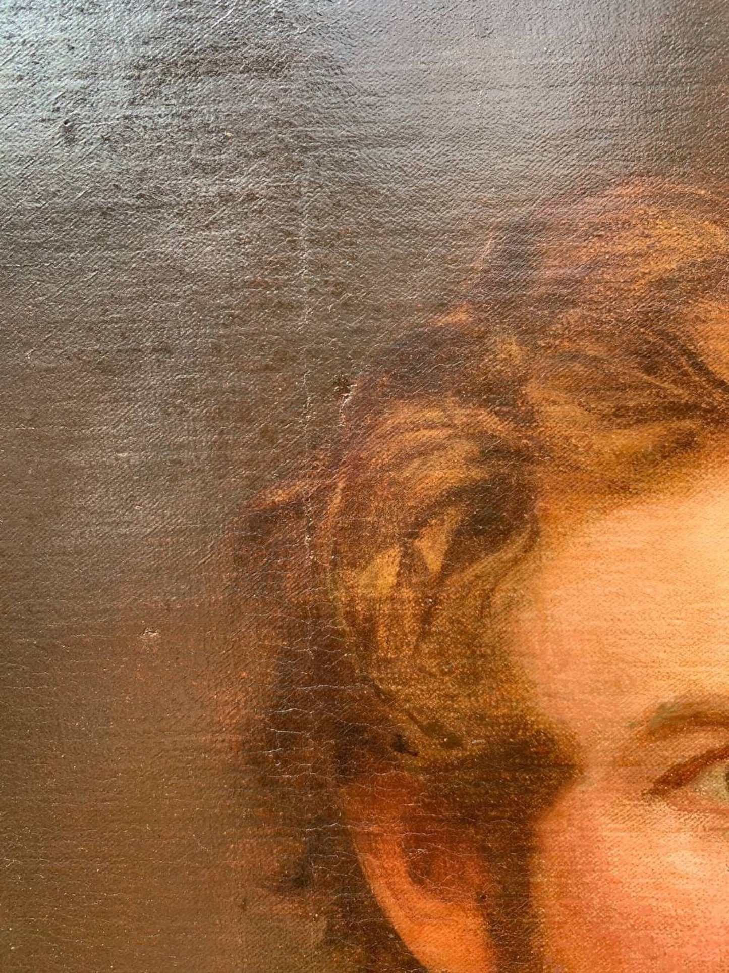 ORIGINAL 1860 Famous American Artist Henry Peters Gray (1819-1877) antique oil on canvas, portrait