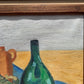 Danish Vintage Still Life oil painting on canvas, Unsigned, Framed
