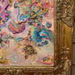 Textured Abstract Painting on Canvas, by Serg Graff, "Flower Garden"COA, framed