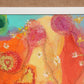 Original Abstract textured Painting on Canvas , "Field Flowers", Signed Serg Graff, COA, framed