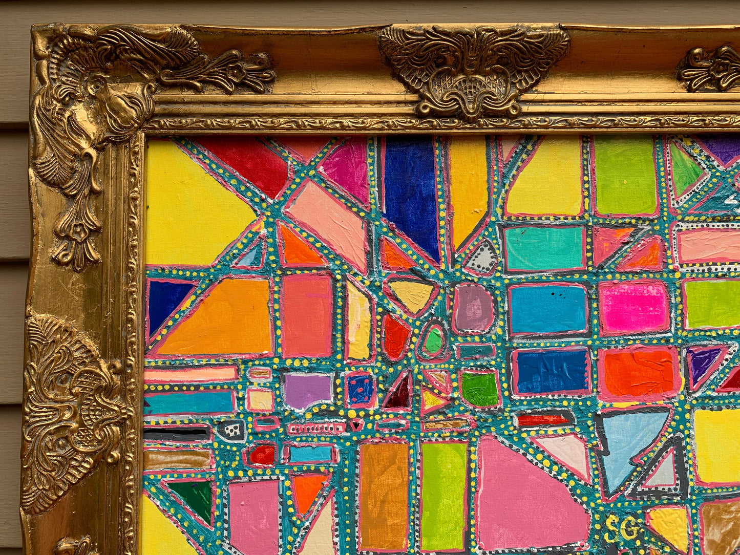 Abstract Painting on Canvas by Serg Graff "Kaleidoscope Wishes"