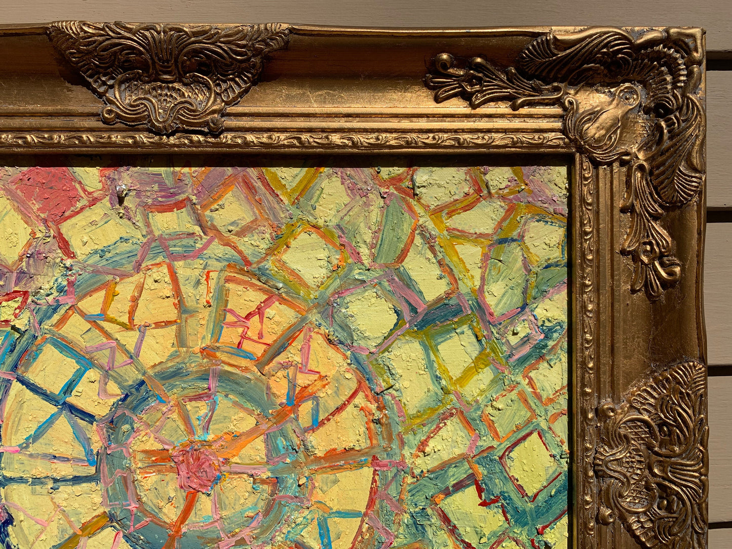 Original Abstract textured Painting on Canvas, Portal to Infinity by Serg Graff