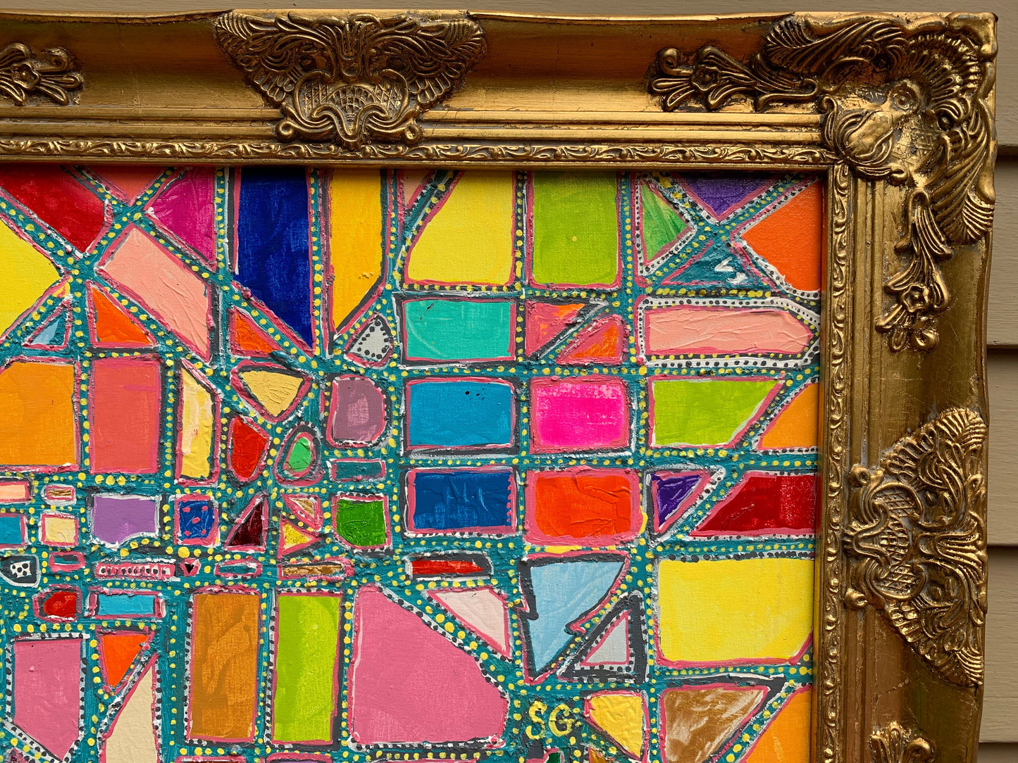 Abstract Painting on Canvas by Serg Graff "Kaleidoscope Wishes"