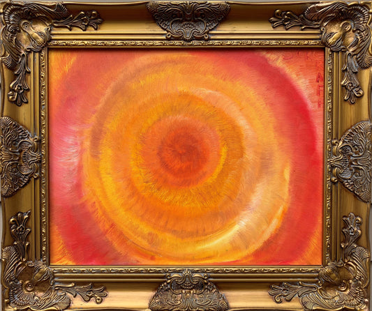 Original Abstract Oil Painting on Canvas by Serg Graff, COA, framed, signed