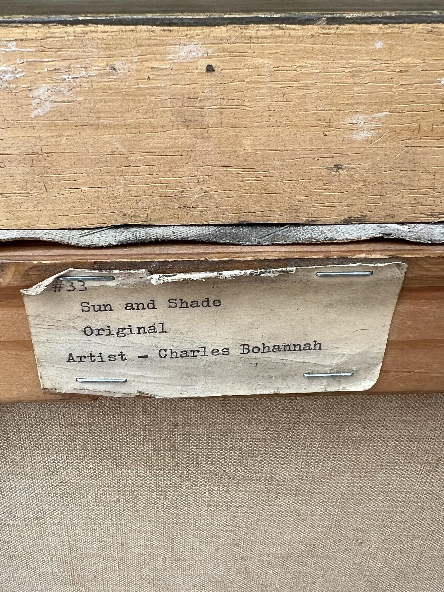 African American Artist Charles Bohannah (1910- 1985) oil painting, Portrait