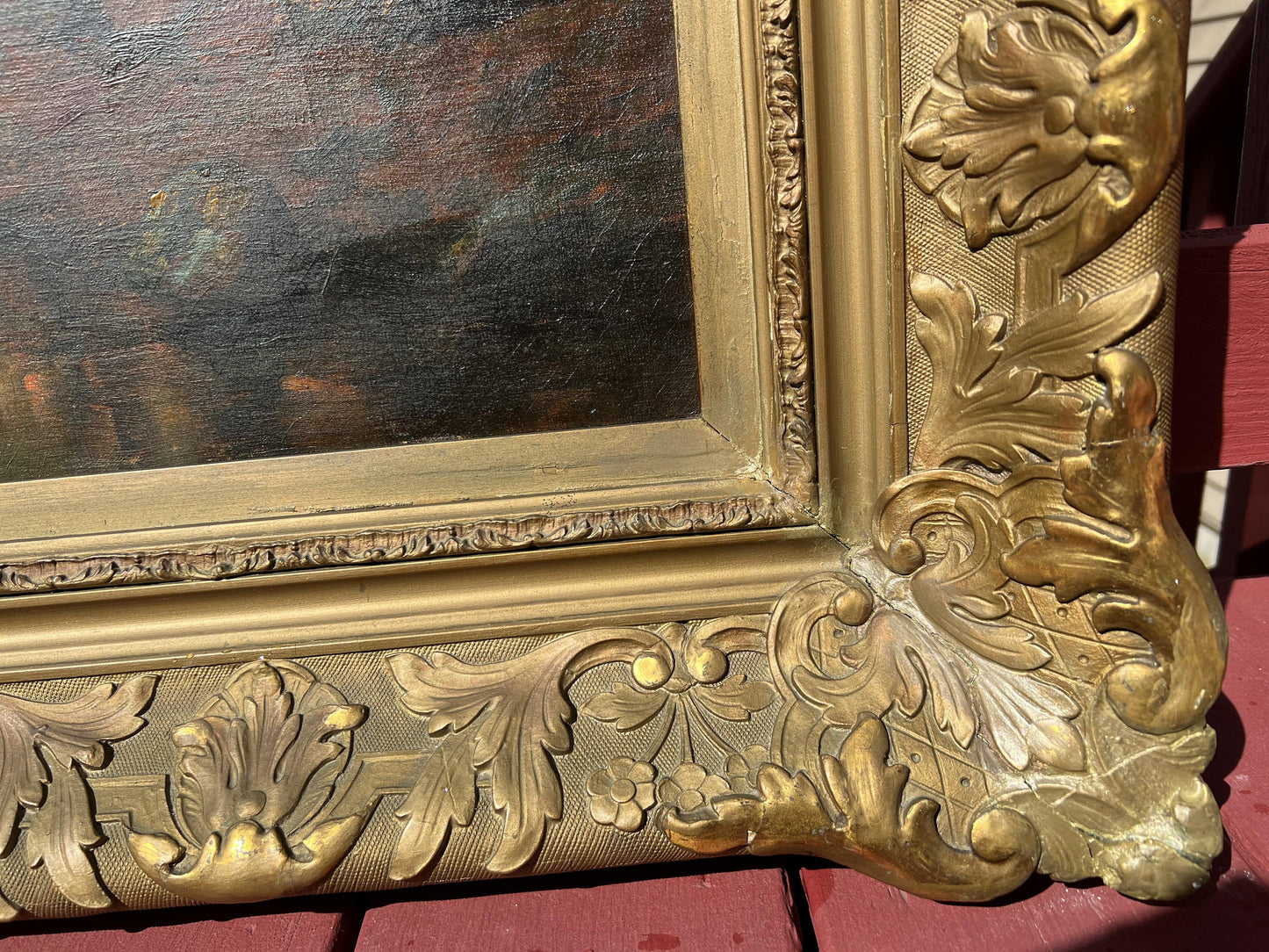 Listed American Artist George F. Kaumeyer (1856-1951) Antique landscape painting